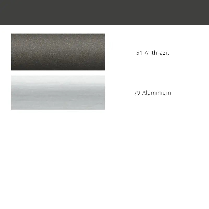 Interstil Metro – moderne 1-/2-läufige Innenlauf-Gardinenstange 20mm zur Wandmontage