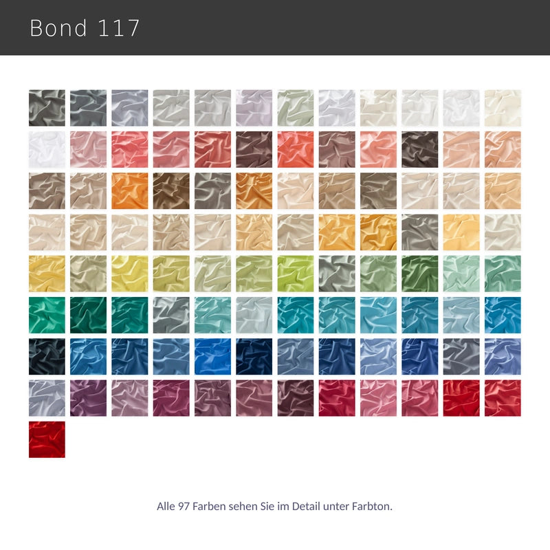 Bond 117 – blickdichter Design Vorhang nach Maß mit Akustikwirkung Raumteiler Umkleide in 97 Farben