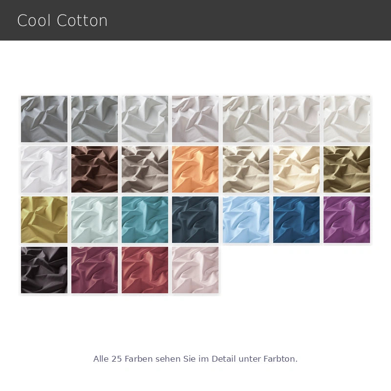 Cool Cotton – hochwertiger Baumwollvorhang nach Maß aus 100 % Baumwollsatin mit softem Griff