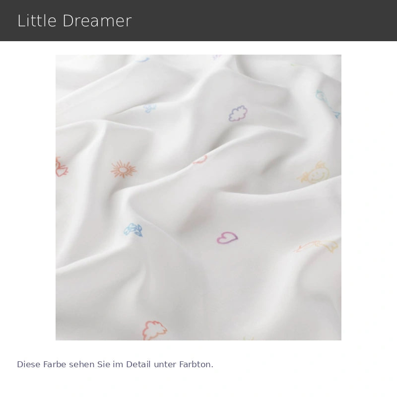 Little Dreamer – transparenter Kinderzimmer-Vorhang nach Maß mit liebevoll gezeichneten Motiven