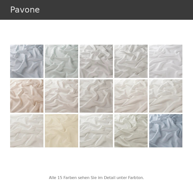 Pavone – transparenter Leinenoptik Vorhang nach Maß natürlich schlicht in modernen Farben