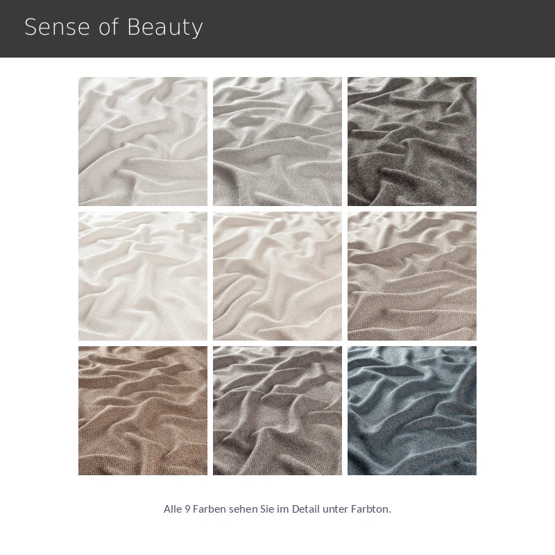 Sense of Beauty – hochwertiger Vorhang nach Maß in edler Leinenoptik mit dezentem Glanz in modernen Farben