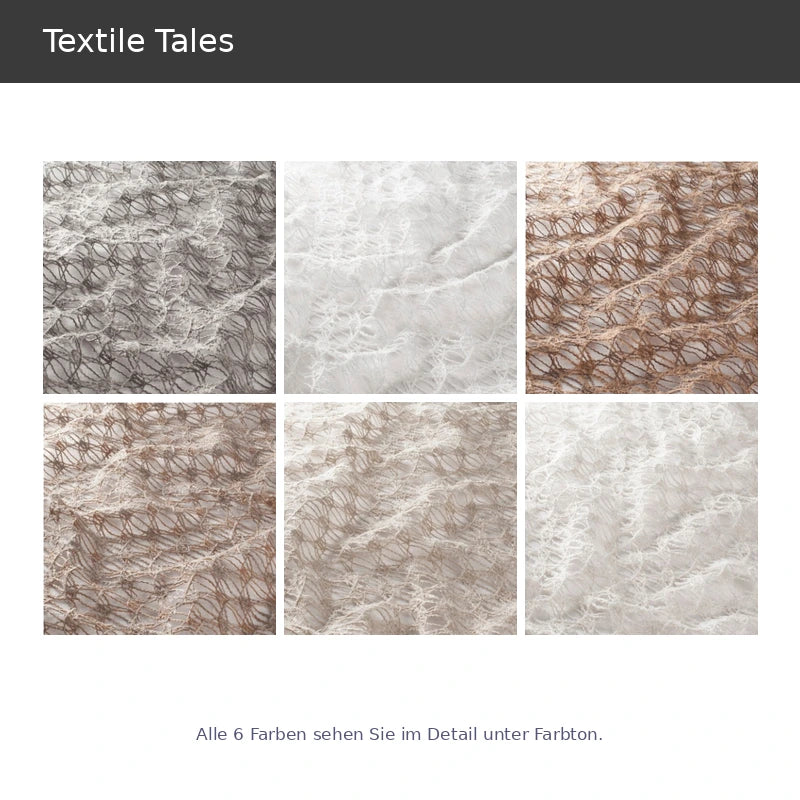 Textile Tales – exklusiver Design Vorhang nach Maß mit edler Netzstruktur in Naturtönen
