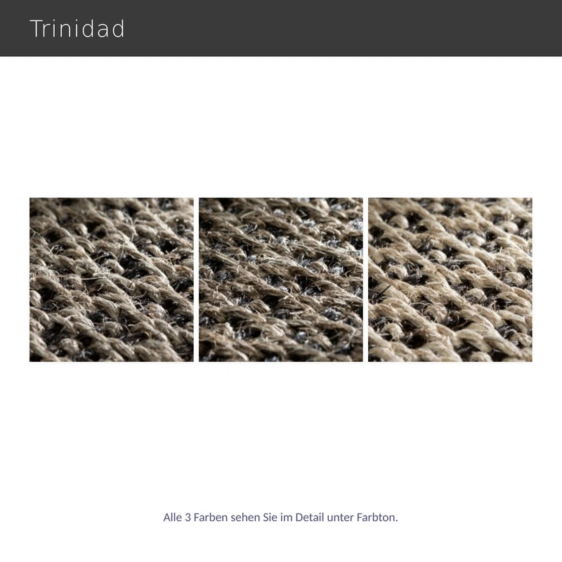 Trinidad – natürlicher Sisal-Teppich nach Maß mit feiner Struktur und modernem Muster