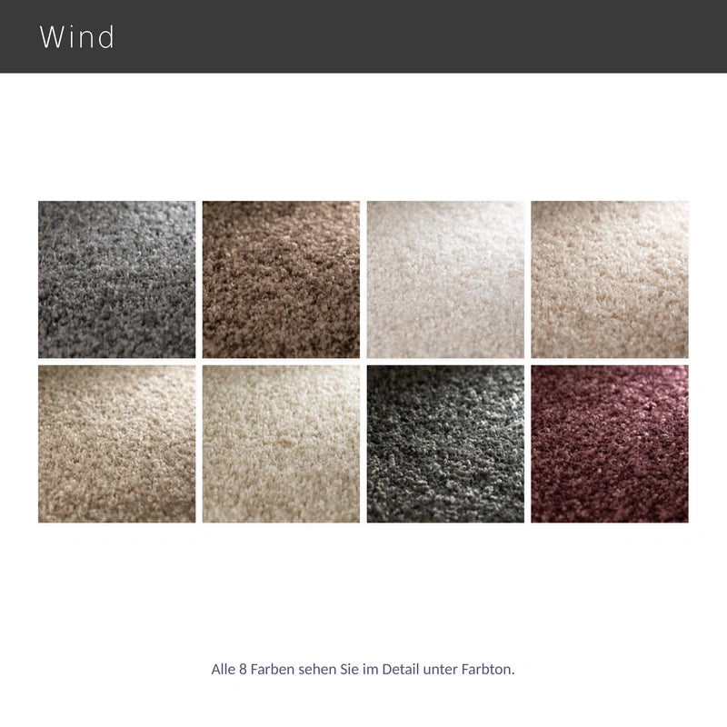 Wind – moderner Teppich nach Maß mit hochwertiger natürlicher Oberfläche rund eckig